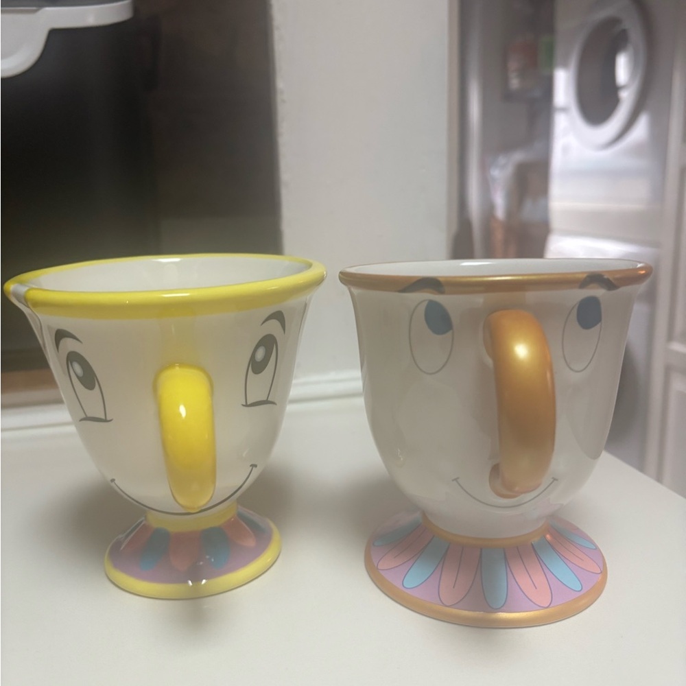 Two Disney ceramic/pottery Chip character mugs